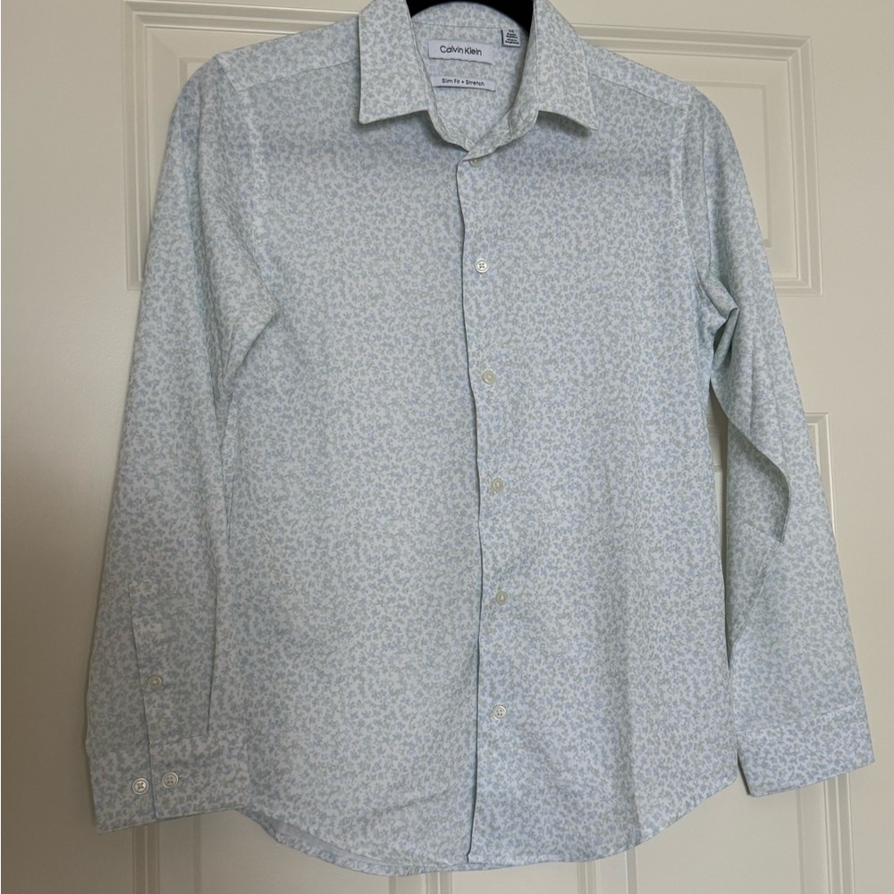Calvin Klein Boys Slim Fit Dress Shirt